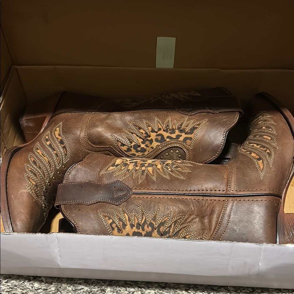 Brown Western Leather Boots